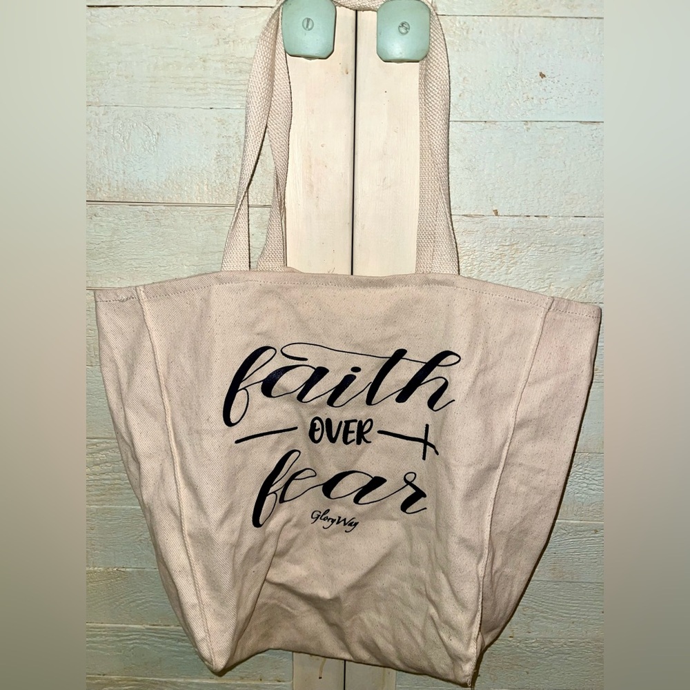 Faith over fear bag